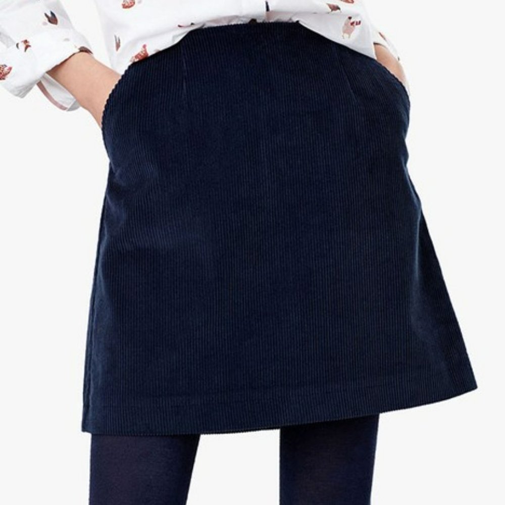Joules Navy A-Line Skirt